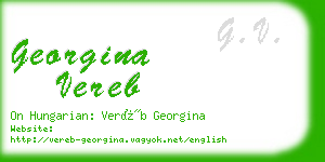georgina vereb business card